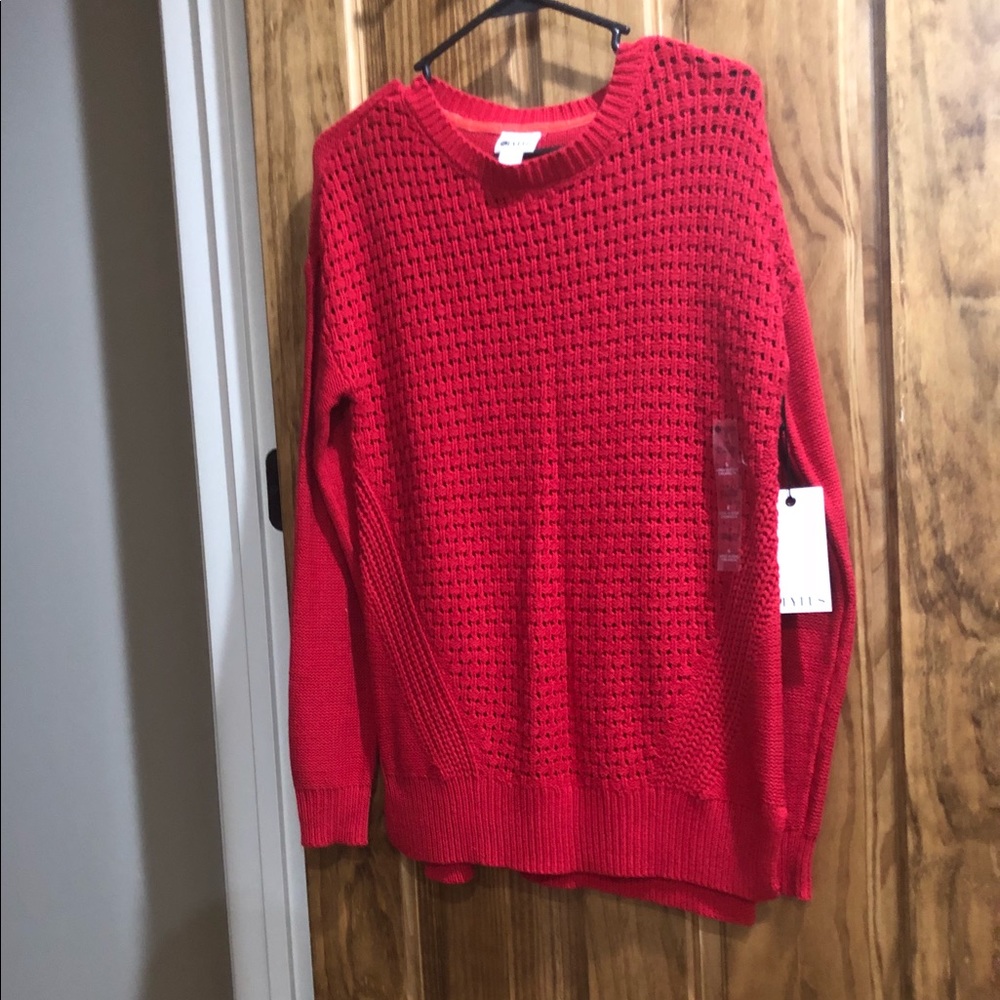NWT Red Knit Sweater